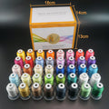 New Brothread 40 Brother Colors Polyester Embroidery Machine Thread Kit 500M (550Y) Each Spool for Brother Babylock Janome Singer Pfaff Husqvarna
