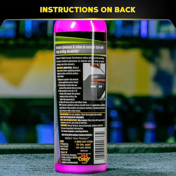Meguiar'S Hybrid Ceramic Trim Restorer, Car Trim Plastic Restorer - 16 Oz Bottle