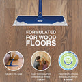 Bona Hardwood Floor Disposable Wet Cleaning Pads - 12 Cleaning Pads per Pack - Unscented - Use with Bona Mops - Residue-Free Floor Cleaning