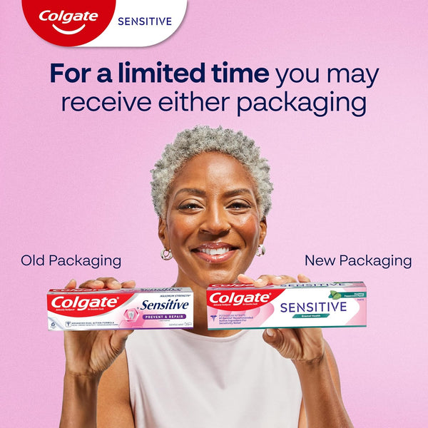 Colgate Sensitive Toothpaste with Whitening, Prevent and Repair, 6 Ounce, 3 Pack