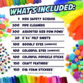 Arts and Crafts Supplies Kit for Kids - Boys and Girls Age 4 5 6 7 8 Years Old - Toddler Art Set Activity Materials in Bulk - Great for Preschool,