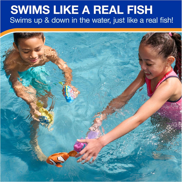 Swimways Rainbow Reef Fish Toy, Kids Swimming Accessories & Water Toys, Learn to Swim Pool Toys for Kids Ages 5 & Up, Batteries Included, Tuna Turner