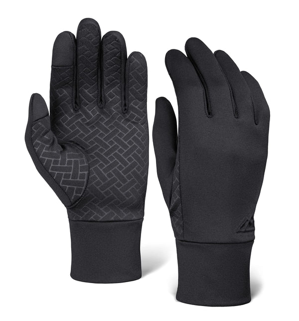 Tough Outdoors Running Gloves - Touch Screen Ski Glove Liners - Men'S Winter Gloves - Glove Liners for Cold Weather
