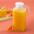 Joyjolt 60Oz Glass Pitcher with Lid (2 Lids) - Beverage Serveware and Storage Container for Cold Drinks and Liquids. Juice Container, Water Jug,