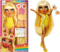 Rainbow High Swim & Style Sunny - Yellow 11" Blonde Fashion Doll with Shimmery Wrap to Style 10+ Ways, Swimsuit, Sandals, Fun Play Accessories,