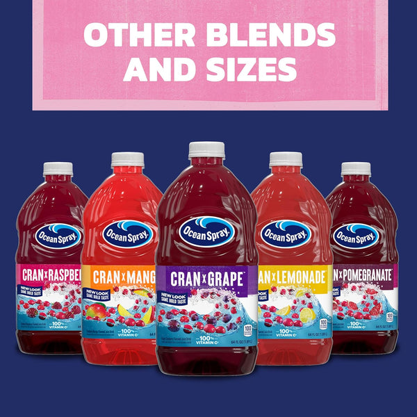 Ocean SprayÂ® White Cran-Strawberry Juice Drink, 64 Fl Oz Bottle (Pack of 1)