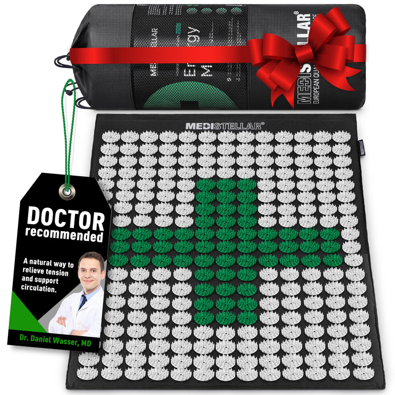 Premium Acupressure Massage Mat - Spiked Therapy Pad for Back Pain Relief - Stress Reduction & Muscle Recovery - Neck & Shoulder Relaxation -