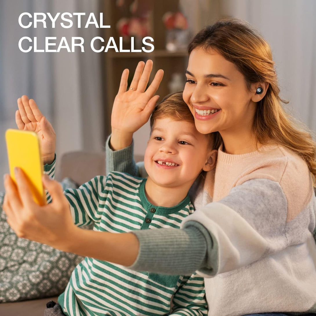 X9 Wireless Earbuds Bluetooth 5.3 Headphones Waterproof Stereo Earphones in Ear Touch Control with Microphone Headset with Deep Bass for Sport, Gaming and Running(Black)