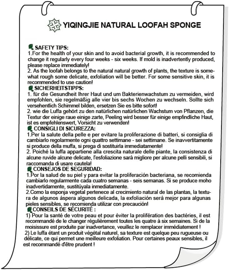 Natural Shower Loofah Sponge, Bath Exfoliating Loofa Body Scrubber, 5.5 “Soft and Easy Foaming Spa Lufa Sponges (3 Pack)