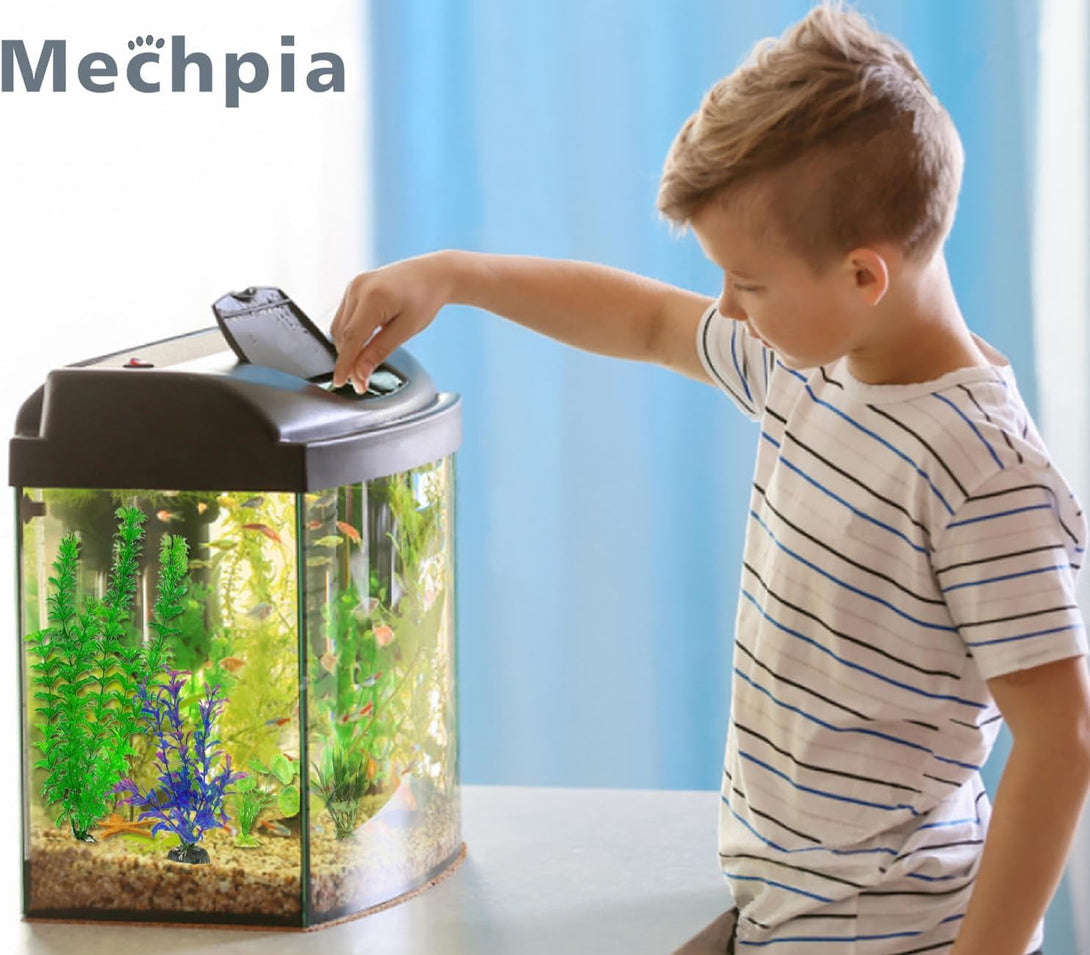 13 Pieces Aquarium Decorations Kit, Fish Tank Decorations Set Small Resin Castle and Rockery Betta Fish Cave Hideout Coral Artificial Plastic Plants Ornament Accessories