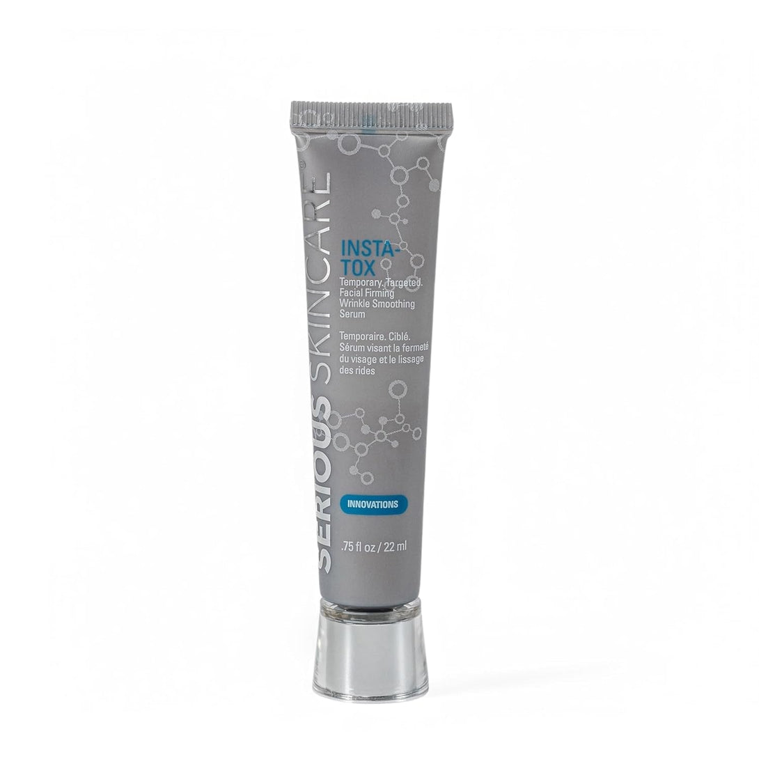 Serious Skincare - INSTA-TOX Instant Line and Wrinkle Filler Face Serum - Firm and Smooth Fine Lines, Deep Wrinkles and Pores - Temporary Skin Tightener - .75 Oz