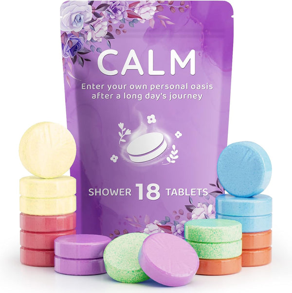 Deckthehalls 18 Pack Shower Steamers - Mother'S Day Presents - Shower Bombs with Lavender Mint Rose Coco Sea Grapefruit Natural Fragrance, Self Care & Relaxation Presents for Women and Men