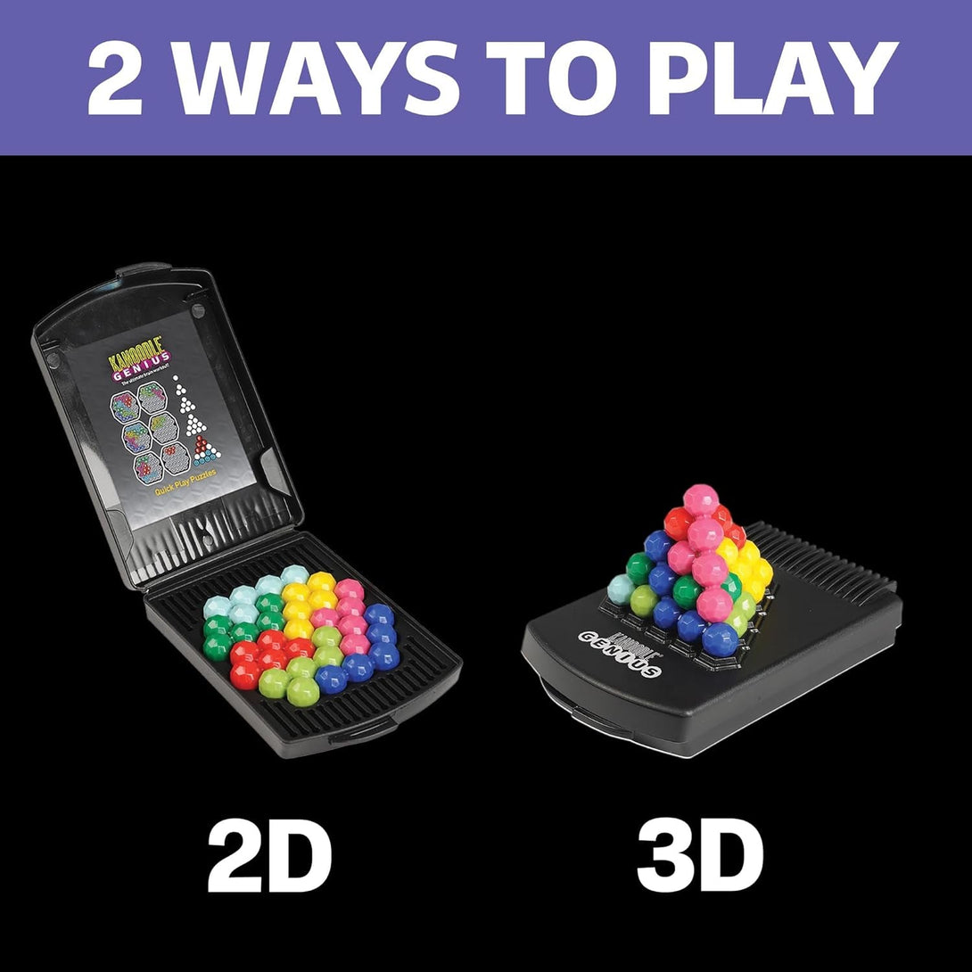 Educational Insights Kanoodle Genius 3-D Puzzle Brain Teaser Game for Adults, Teens & Kids, over 200 Challenges, Easter Basket Stuffers for Kids, Gift for Ages 8+