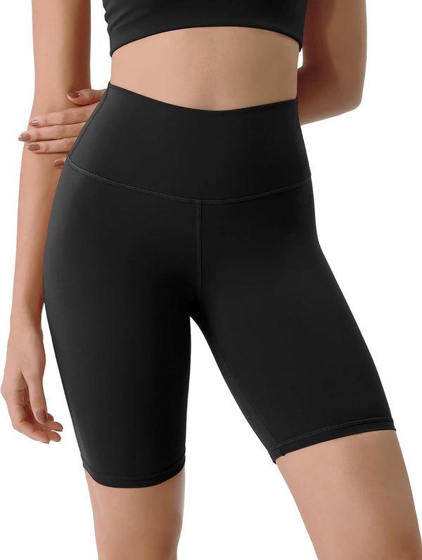 ODODOS ODLIFT Compression Shorts for Women, 4" / 6" / 8" / 10" High Waist Workout Biker Shorts with Inner Pocket