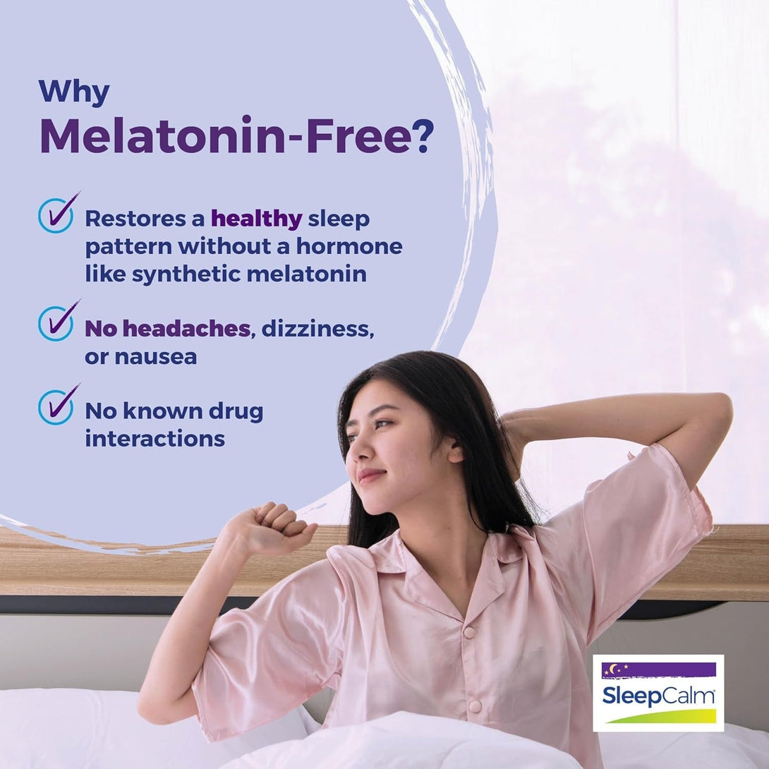 Boiron Sleepcalm Tablets Sleep Aid for Deep, Relaxing, Restful Nighttime Sleep - Melatonin-Free and Non Habit-Forming - 120 Count