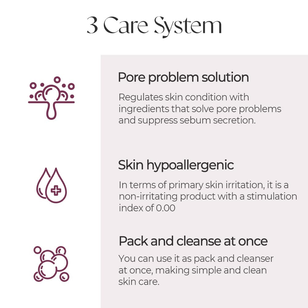 Kopher Clay Prime Pack to Foam [4Ever Edition] Facial Cleanser: Hydrating & Purifying Cleanser for Sensitive Skin - Makeup Remover, Ph Balanced, Korean Skincare (2.7 Fl.Oz.)