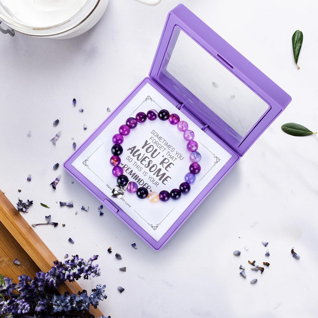 Gifts for Women, 15PCS Self Care Gifts for Women, Purple Relaxing Care Package, Unique Mothers Day Gifts Idea for Mom Her