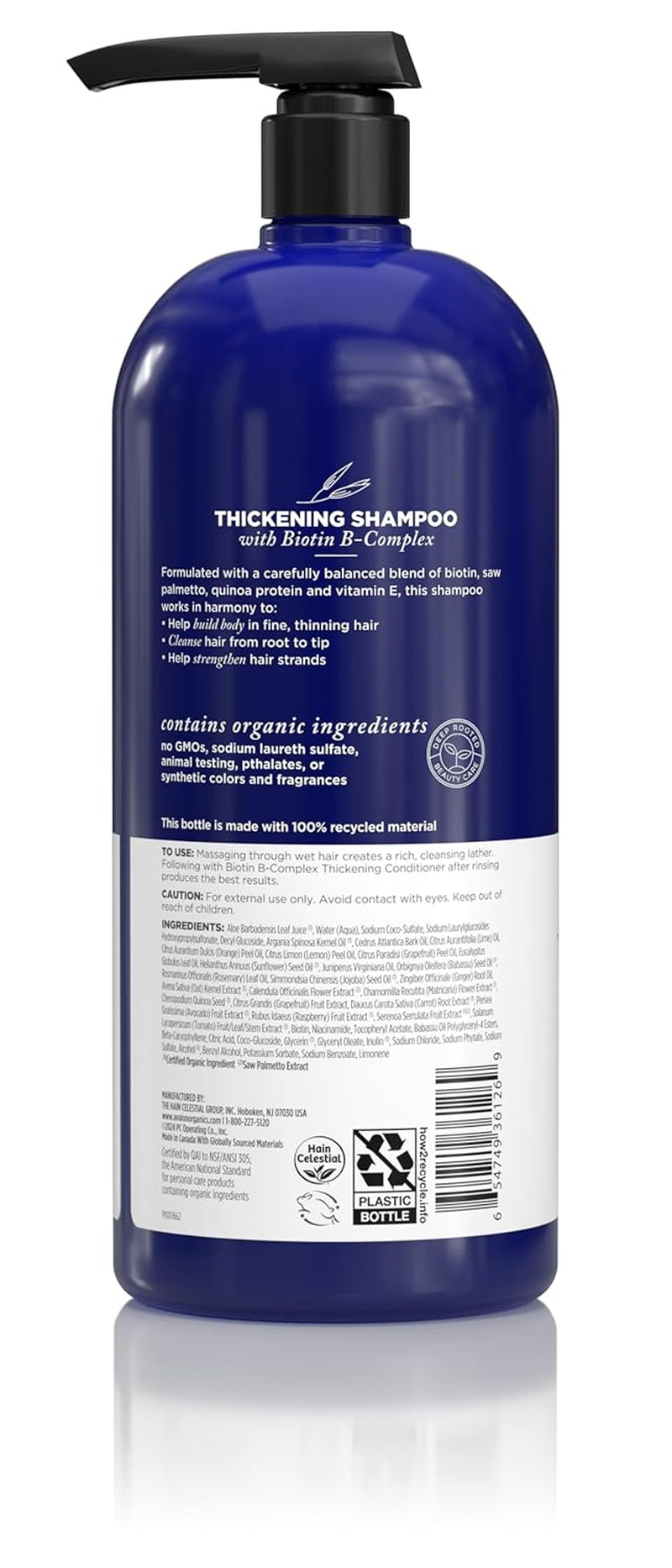 Avalon Organics Therapy Biotin B-Complex Thickening Shampoo, 32 Oz