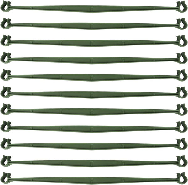 30PCS Stake Arms for Tomato Cage?Expandable Trellis Connectors-11.8" with 2 Buckles for Tomato Cage Attach 11Mm Diameter Plant Stakes