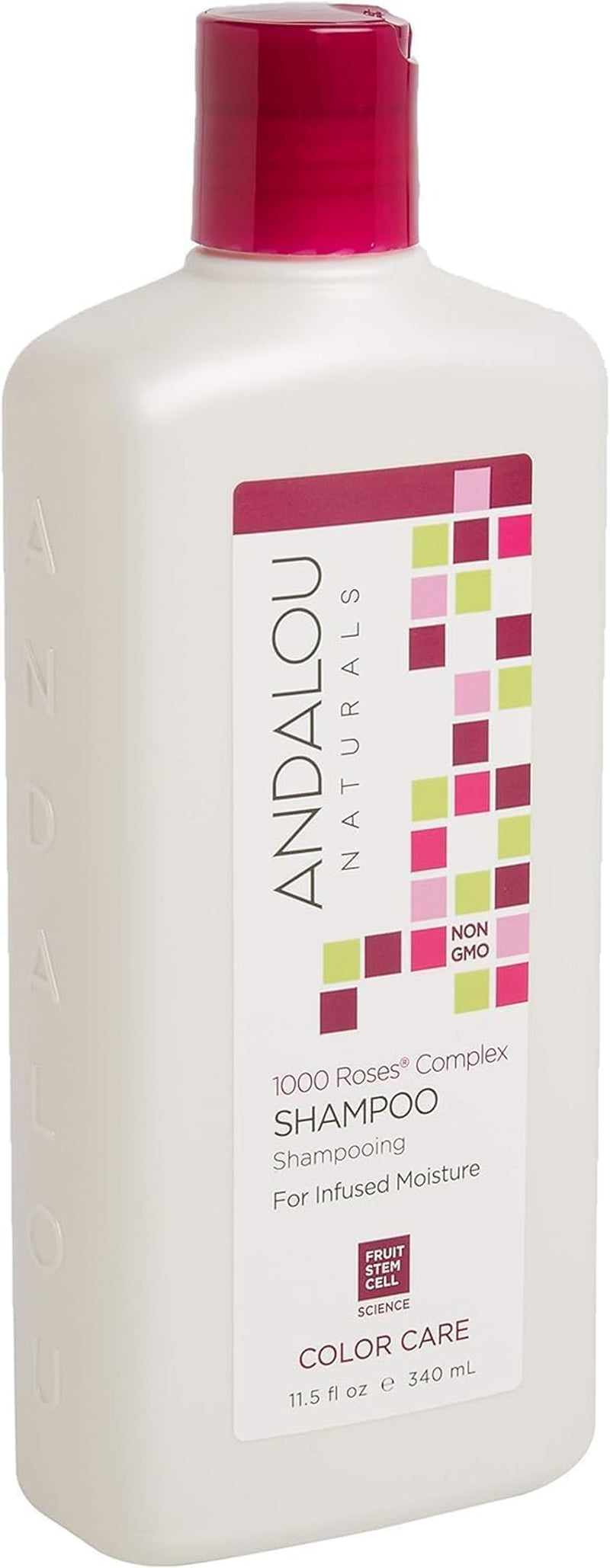 Andalou Naturals Shampoo Fluid Ounce, Complex Color Care 1000 Roses, 11.5 Fl Oz