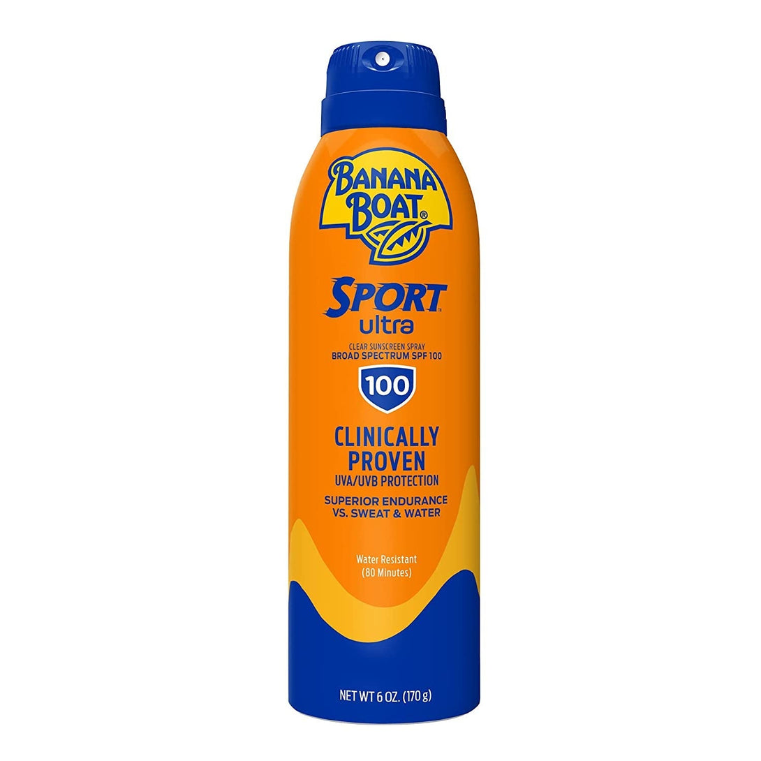 Banana Boat Sport Ultra SPF 100 Sunscreen Spray, 6Oz | Sport Sunscreen Spray SPF 100, Banana Boat Sunscreen SPF 100 Spray, High SPF Sunscreen, Water Resistant Sunscreen, 6Oz