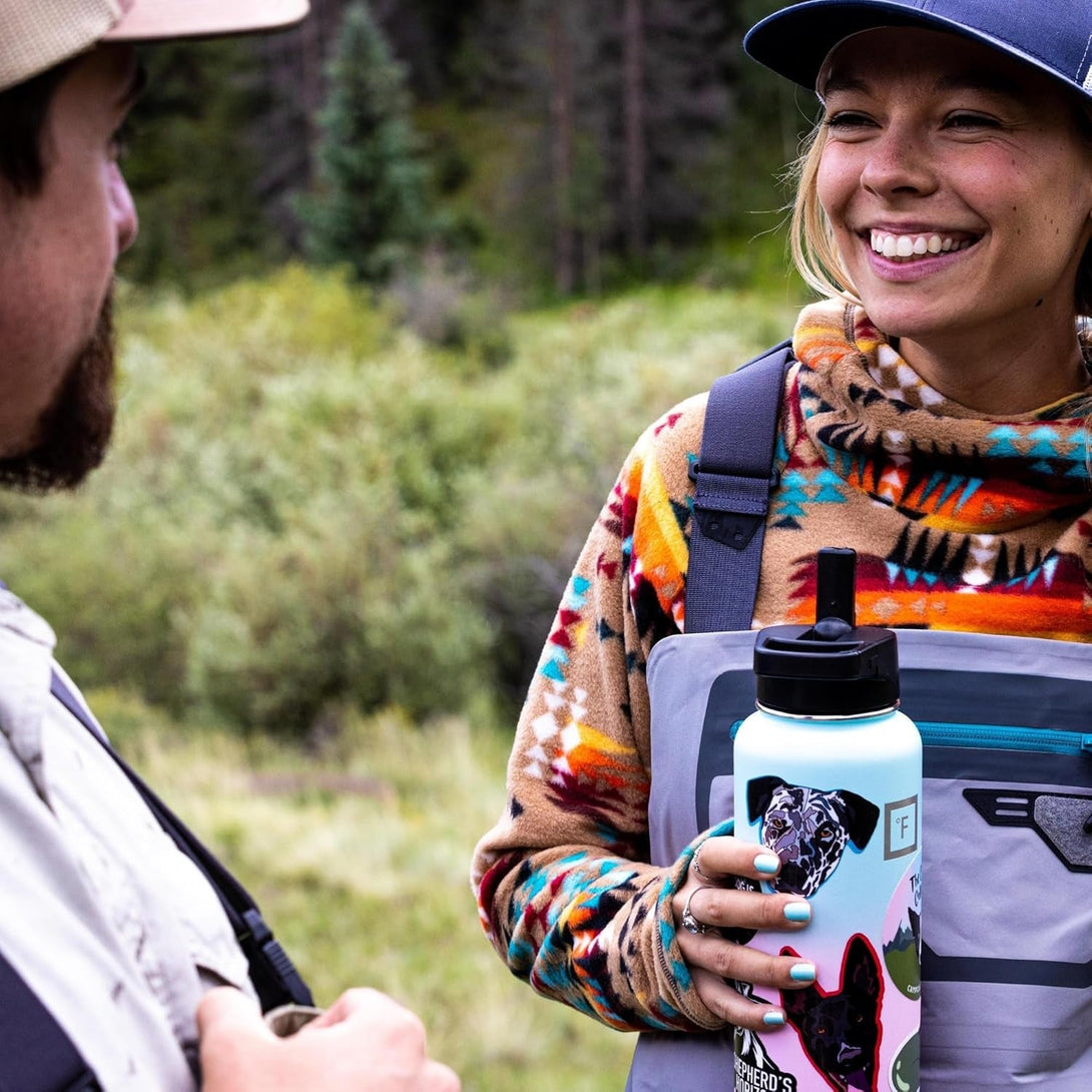 IRON °FLASK Camping & Hiking Hydration Flask with 3 Lids - Stainless Steel, Double Walled & Vacuum Insulated Water Bottle - Leak Proof & BPA Free (Dark Night, Spout - 40 Oz)