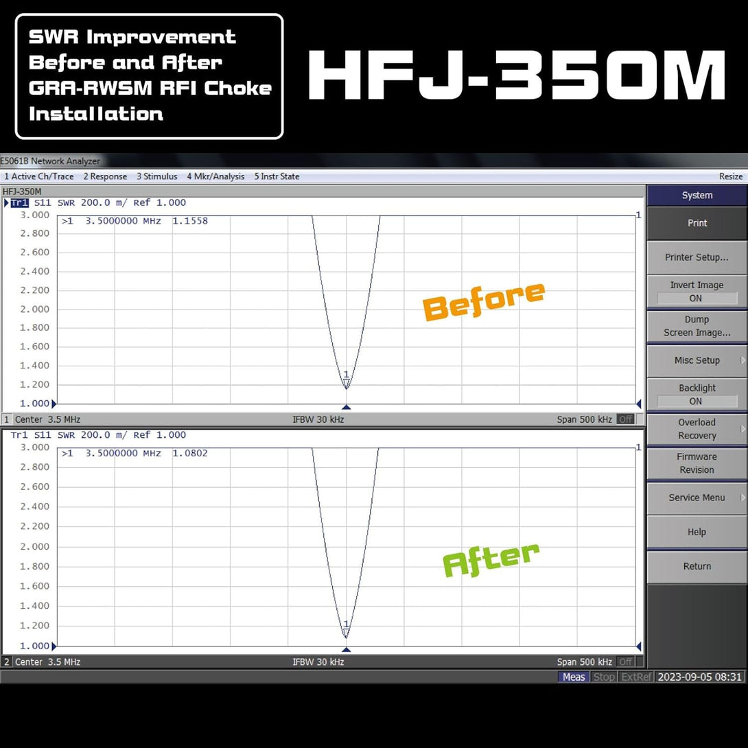 Unlock Optimal Antenna Performance with the GRA-RWSM HF Antenna RF RFI Choke Coil Coax