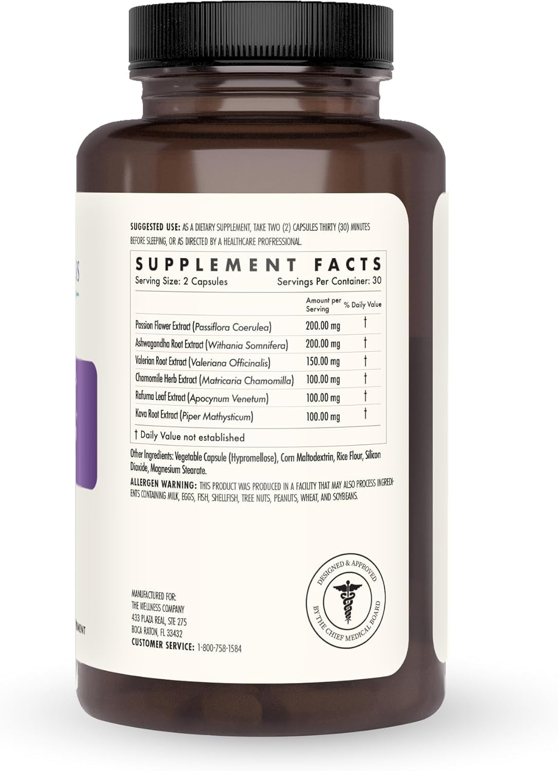 The Wellness Company Restful Sleep | 60 Capsules (1 Month Supply) | Natural Melatonin-Free Sleep Support | Non-Gmo, Vegan, Gluten Free | for Gently Calming and Relaxing Mind and Body