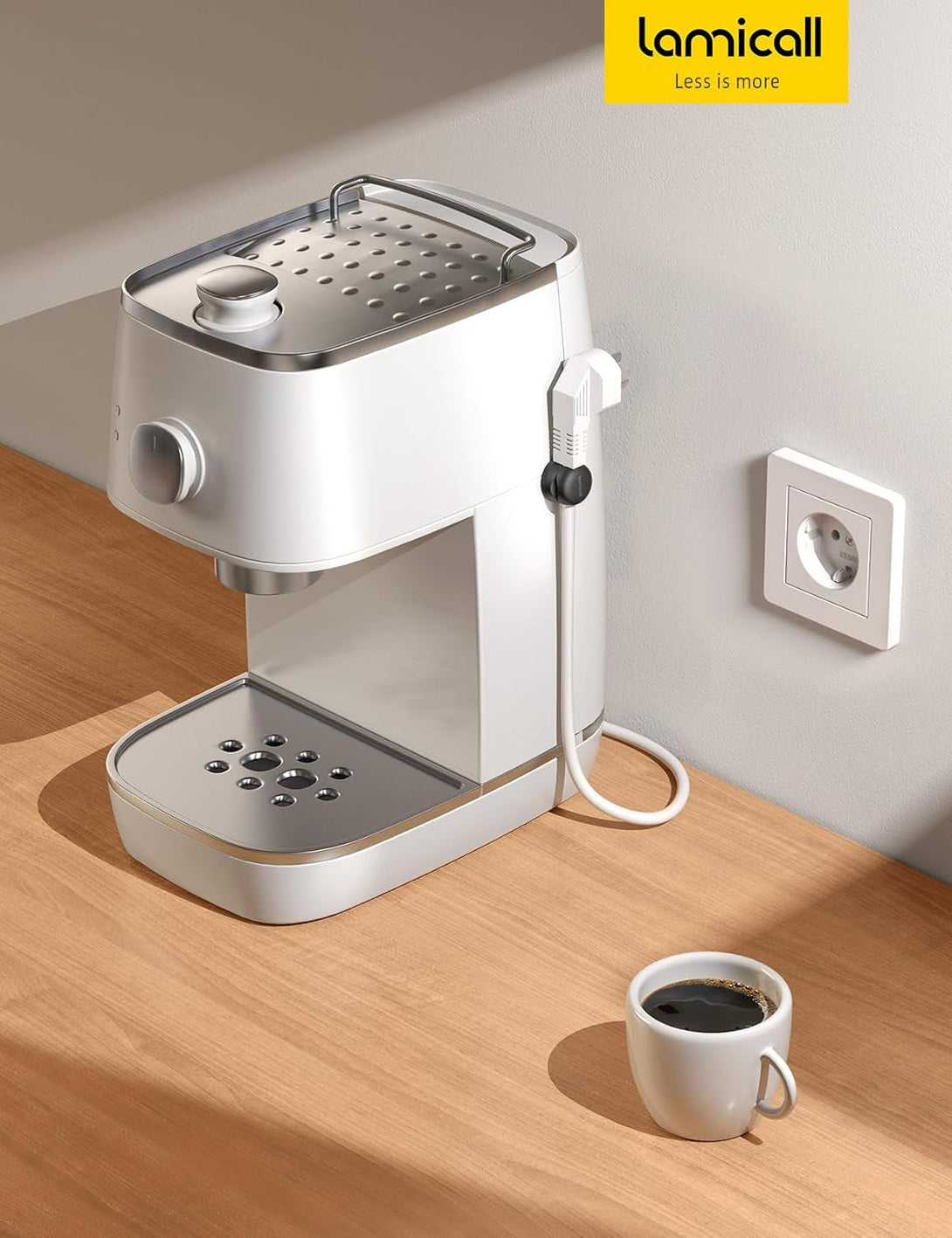 6Pack Rotatable Cord Organizer, Spring Cable Clips - Lamicall [1S Lock] Cord Holder, Desk Phone Charger Cable Management, No-Residue Adhesive Wire Organizer Keeper for Nightstand, Office Accessories