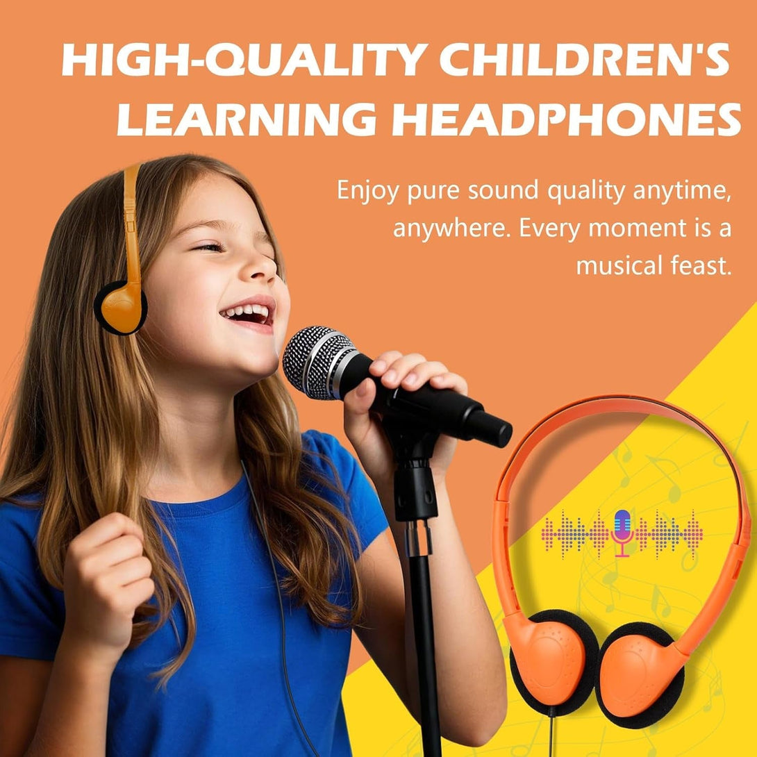 18 Pack Classroom Kids Headphones Bulk for School Students Children Teen Boys Girls, Wholesale Bulk Headphones for Classroom Earphones 3.5Mm Jack(Mix Colors)