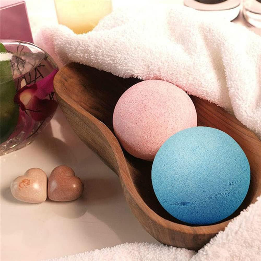 Bath Bombs Gift Set,Organic Handmade Large Fizzer with 100% Natural Materials for Kids, Women Men, Best Gift for All Festivals Including Lemon, Rose, Lavender, Vanilla, Green Tea, Ocean(6Pcs)