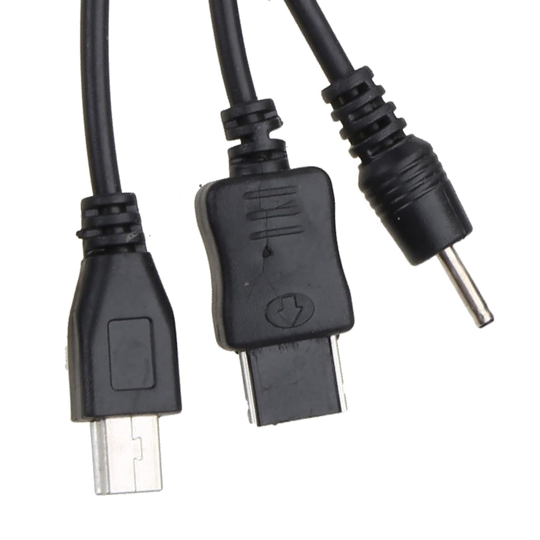 1Pc Black 10 in 1 USB Multi Charger USB Cables for Mobile Phones USB Charging Cord 20Cm/7.87In USB to Multi Plug Cell Phone Charger Cable 10 in 1 USB Cable for Smartphone Charger Cable 7.87In