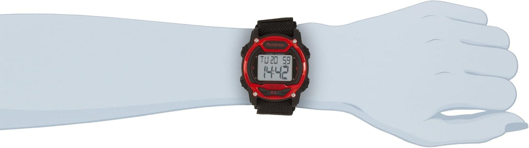 Armitron Sport Unisex Digital Chronograph Nylon Strap Watch, 45-7004