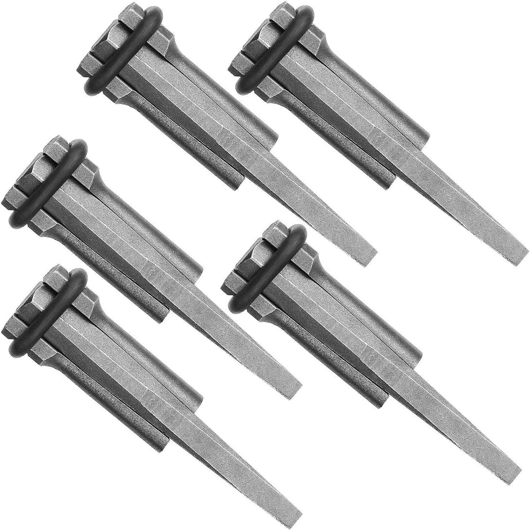 5 Packs of Heavy Duty Wedge and Feather Shims, Abuff 3/4 Inch Plug Shim and Wedge Concrete Rock Stone Splitter Hand Tools