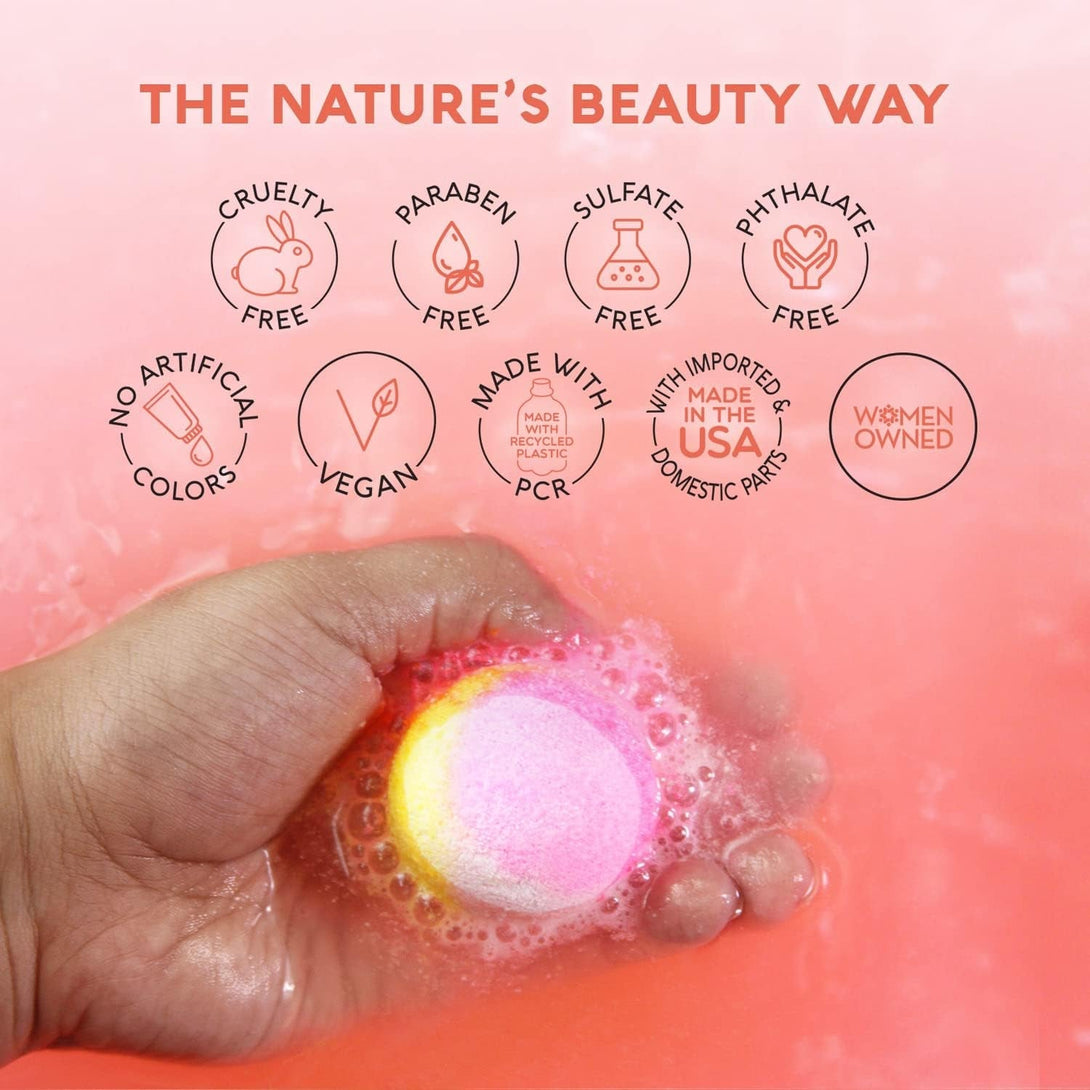 Nature'S Beauty Dreamsicle Bath Bomb Gift Set Multi-Pack - Orange Blossom, Lemon Zest & Honey Nectar Scent Made W/Orange Peel Extract, Coconut Oil + Vitamin E, 17.5 Oz |10 Ct Ea (2 Pack)