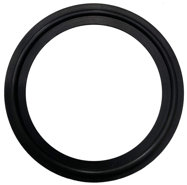 2" Sanitary Standard Tri-Clamp Gaskets (Pack of 20), Black Buna-N (NBR)