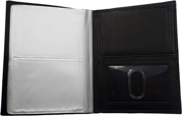 Ag Wallets RFID Signal Blocking Leather European Hipster Wallet, Black, 5 X 4.5-Inch