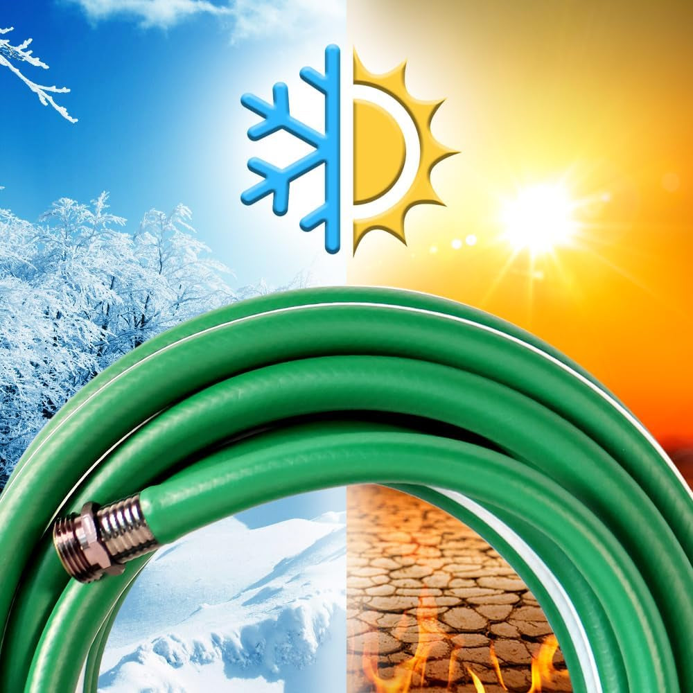 Short Garden Hose 3 Ft 6Ft 8 Ft 10 Ft – Hybird Leader Water Hose - Small Garden Hose Extension, Flexible Hose Extender for Lawn Watering, Car Washing - Burst 500 Psi (Green, 3 FT)