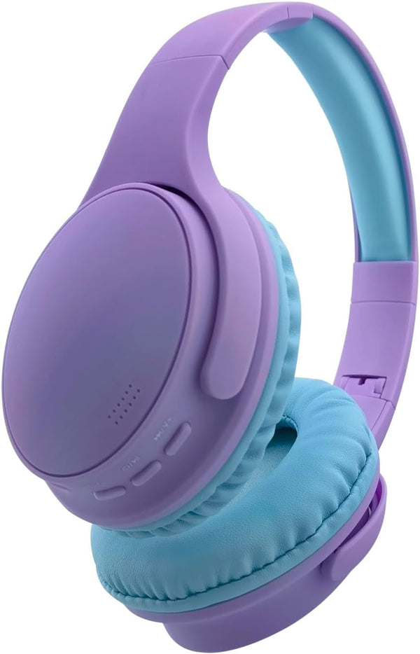 Kids Wireless Headphones, Bluetooth Headphones for Teen Kids, over Ear Toddler Headphones Foldable with Built-In Mic for Cell Phones TV Tablet School Network Boys Girls (E6 Purple)
