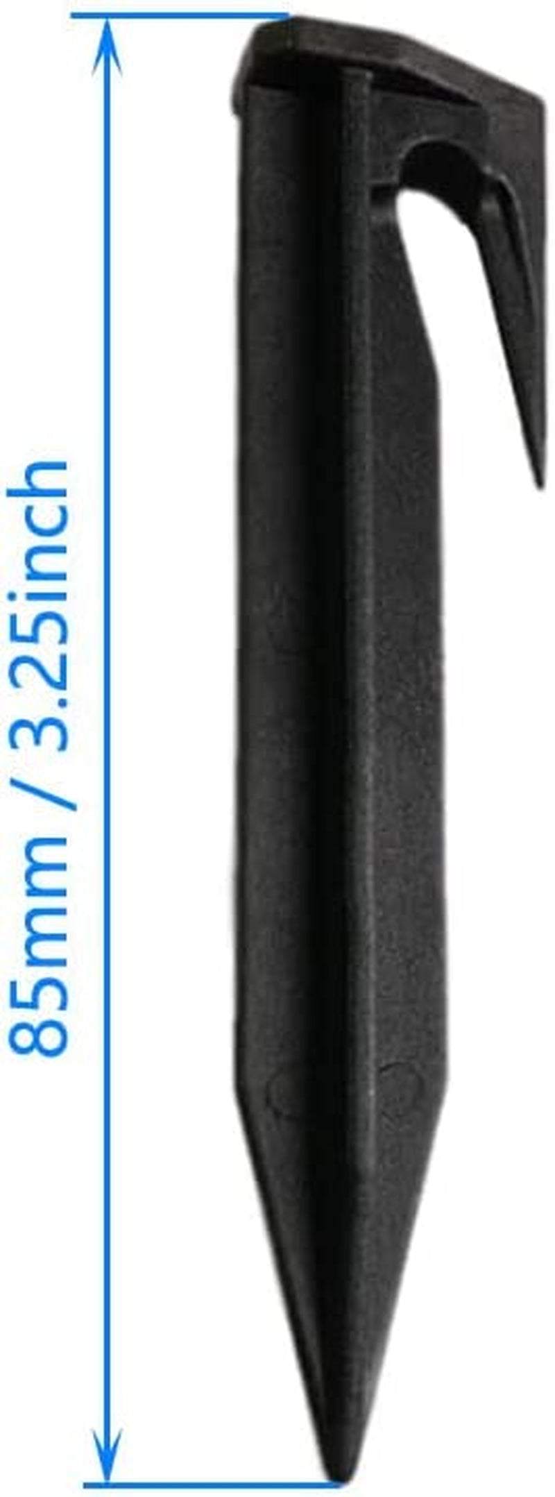 200X 3.3 Boundary Wire Stake Lawn Plastic Tent Pegs Landscape Staples for Robomow Mower Husqvarna Automower Pet Fence for Use in Garden Lawn, Black