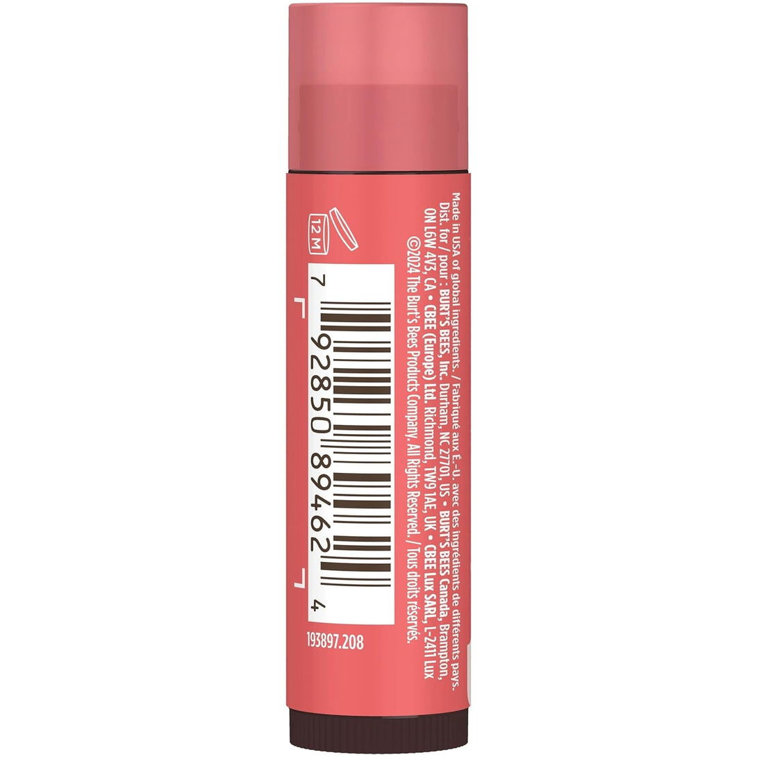Burt'S Bees Lip Tint Balm with Long Lasting 2 in 1 Duo Tinted Balm Formula, Color Infused with Deeply Hydrating Shea Butter for a Natural Looking Buildable Finish, Soft Hibiscus (2-Pack)