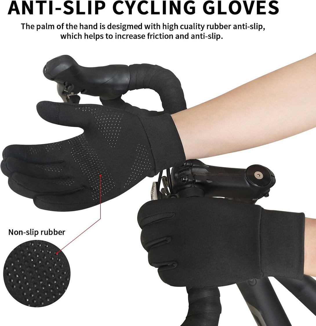 Warm Winter Gloves for Women Men Thermal Fleece Lining Anti-Slip Touch Screen Gloves for Winter Cold Weather Warm Hiking Running