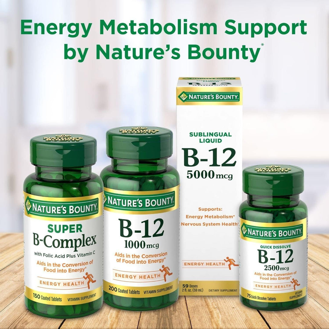 Nature'S Bounty Vitamin B6 100Mg Tablets - Supports Energy Metabolism & Nervous System Health, 100 Ct