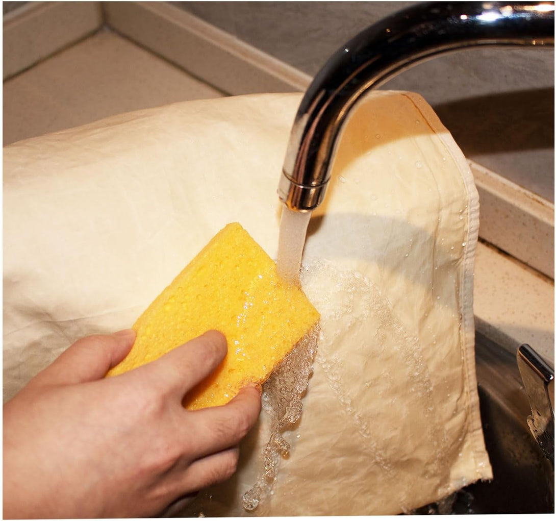 Bread Bags for Homemade Bread 2 Pack, XL Reusable Linen Food Storage Bags with Beeswax Wraps, Freezer Safe, Baking Supplies for Sourdough with Cleaning Brushes, Keep Your Loaf Fresh Eco-Friendly