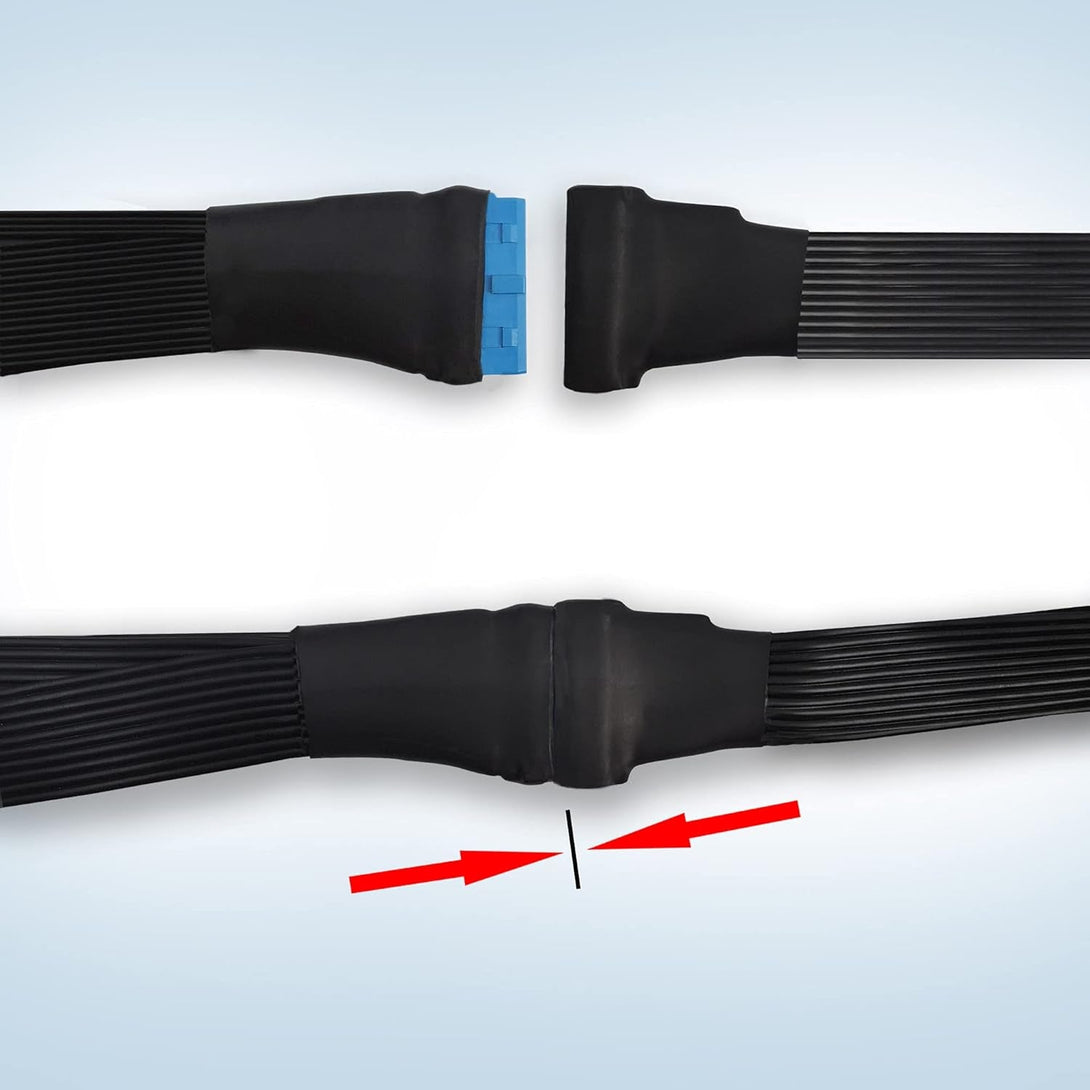 GINTOOYUN USB 3.0 Header Extension Cable, 19/20 Pin 1 to 2 Y Splitter Internal Extension Adapter DIY(5.9 Inch)