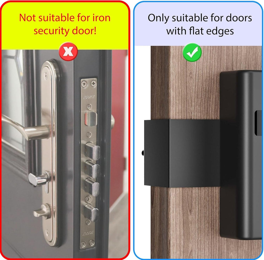 Anti-Theft Video Doorbell Mount,Ahbteym Mount No Drill Bracket Holder Accessories for Apartment Home Rentals Compatible with Ring Video Doorbell 4/3/3 Plus/2/1/2021/2023 Release(Black)