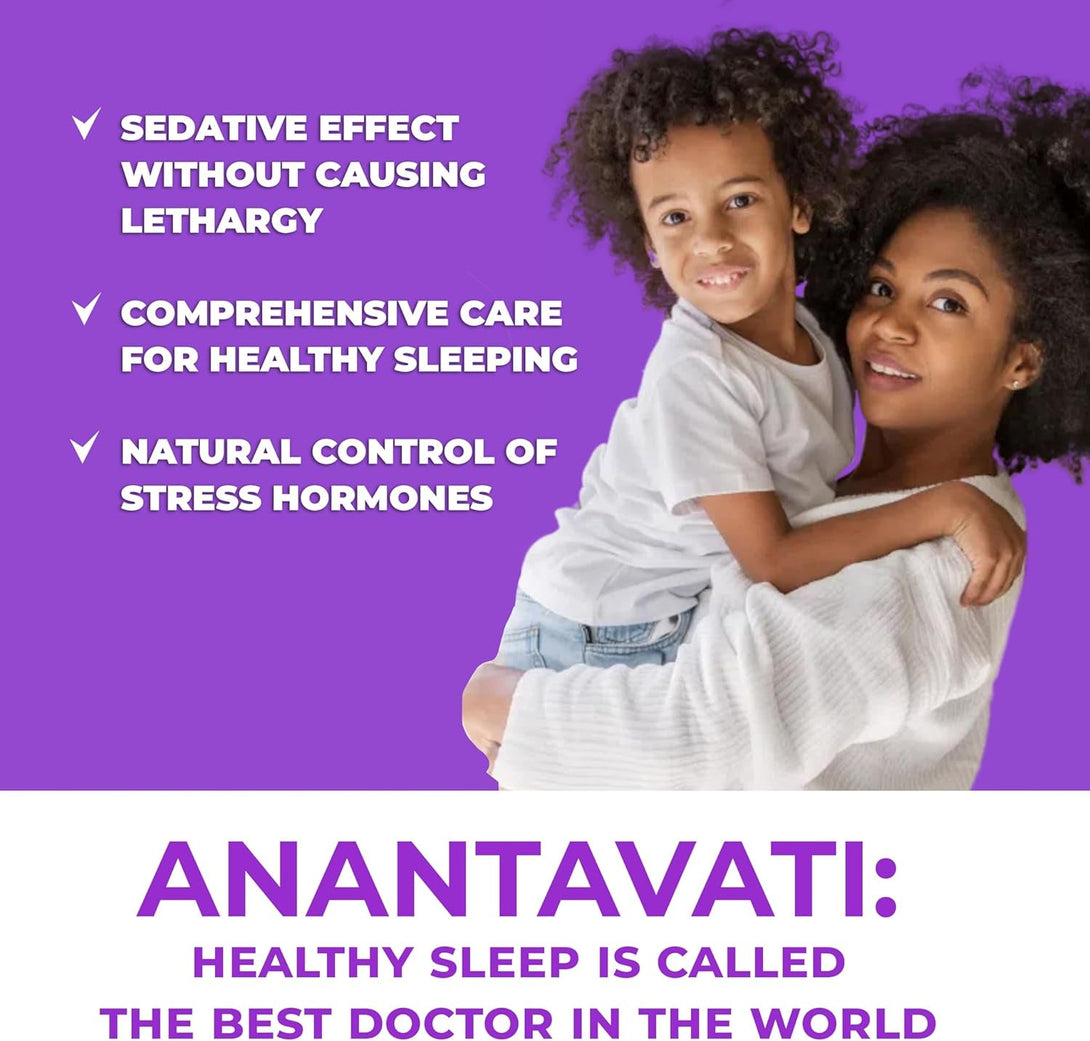 Anantavati Sleep Supplement – Extra Strength Bacopa for Stress Relief & Deep Sleep – 120 Vegetarian Tablets
