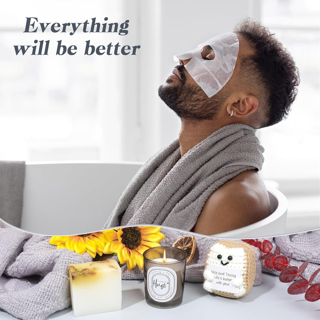 Get Well Soon Gift Basket Men,Self Care Gifts for Men, Get Well Gifts for Men after Surgery, Thinking of You Gifts for Men, Sympathy Gift for Dad Husband Brother Men Coffee Mugs