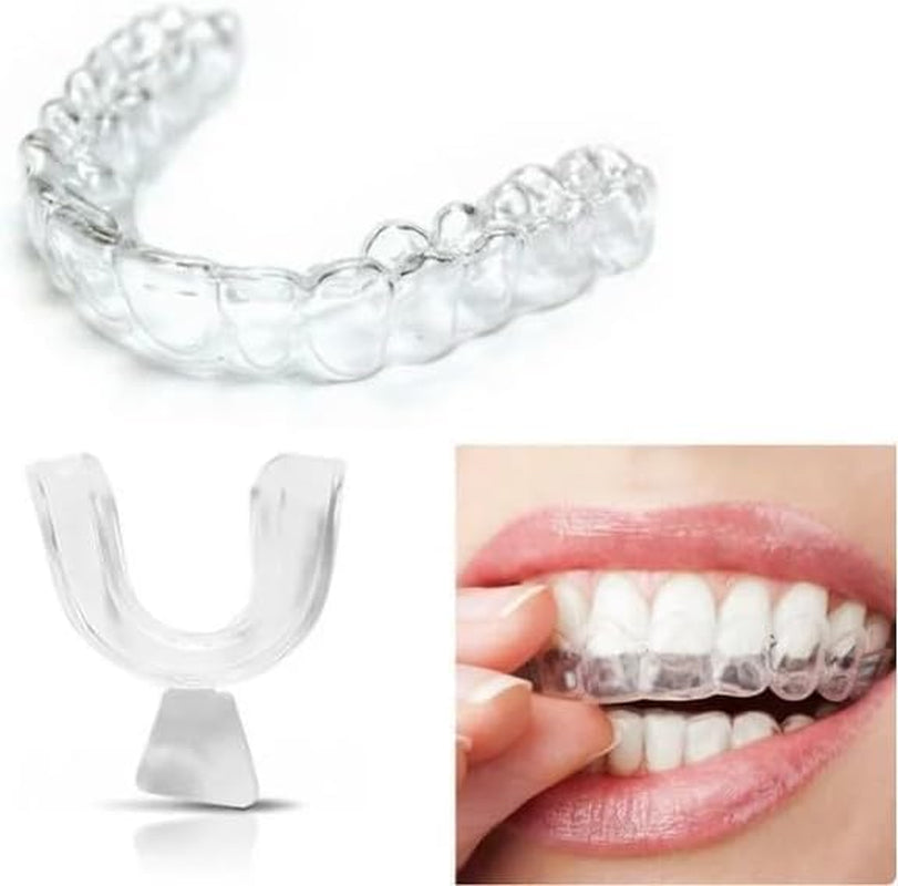 4Pcs Transparent Mouth Guard Silicone Grinding Guard Teeth Whitening Tray Sleeping Gum Shield for Sports Bruxism Bite Guard,Teeth Grinding Guards,Health and Household,Oral Care,Easy to Use