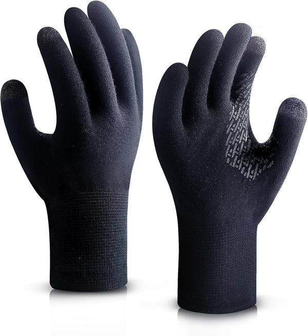 Ultra-Thin Liner Gloves, Touchscreen Weather Warm Knit Winter Glove for Hiking, Running, Driving, Magic Gloves